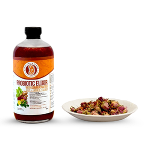 Probiotic Elixer: Beet, Ginger, Lemon w/ Kombucha Tea